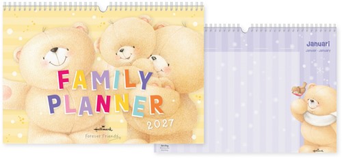 Familiekalender 2027 Forever Friends A4 internationaal-2