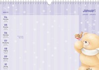 Familiekalender 2027 Forever Friends A4 internationaal-3