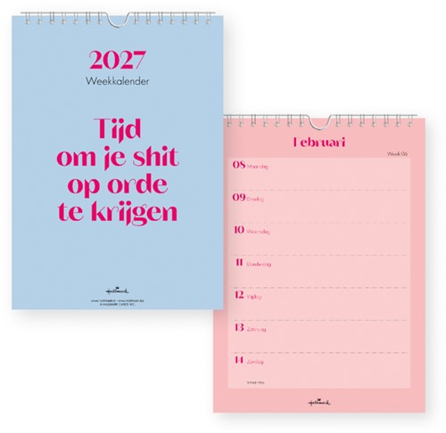 Weekkalender 2027 &C 165x230mm nederlands-2