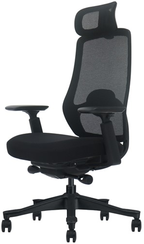 Bureaustoel Euroseats Ferrara zwart-2