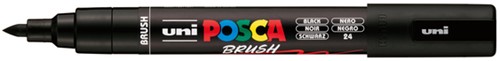 Paintmarker Uni POSCA PC-5BR brushpunt medium zwart