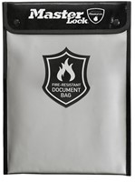 Brandwerende en waterbestendige documententas MasterLock 28x38cm
