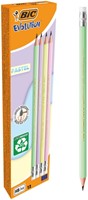 Potlood Bic HB met gom pastel assorti
