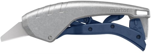 Veiligheidsmes Martor Secunorm 610 XDR trapezium 32mm met holster zilver-2