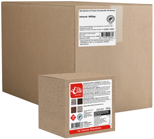 Chocolade Elite selection all thanks mix doos 130 stuks