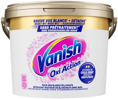 Wasbooster Vanish Oxi Action Whitening poeder 2700g