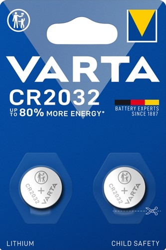Batterij VARTA knoopcel 2x CR2032 lithium