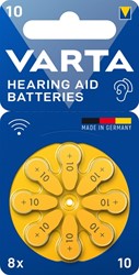 Batterij VARTA hoortoestel 8x 10