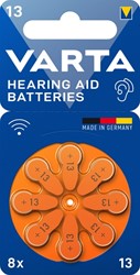 Batterij VARTA hoortoestel 8x 13