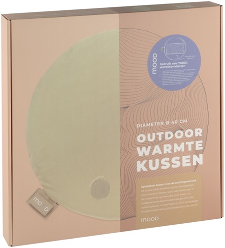 Warmtekussen Mood outdoor rond 40cm beige