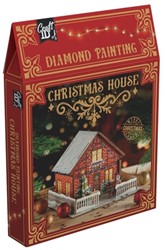 Diamondpaintingkaarten Craft ID Kersthuis 20x20x14cm
