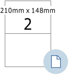 Etiket HERMA 8402 A4 EXPR 500 210x148mm wit 1000 stuks