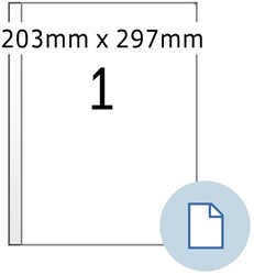 Etiket HERMA 8401 A4 EXPR 500 203x297mm wit 500 stuks