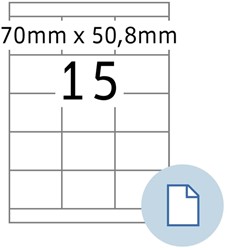 Etiket HERMA 8415 A4 EXPR 500 70x50.8mm wit 7500 stuks