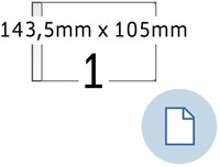 Etiket HERMA 8492 A6 EXPR 2.000 143.5x105mm wit 2000 stuks