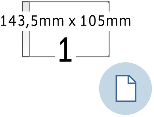 Etiket HERMA 8492 A6 EXPR 2.000 143.5x105mm wit 2000 stuks