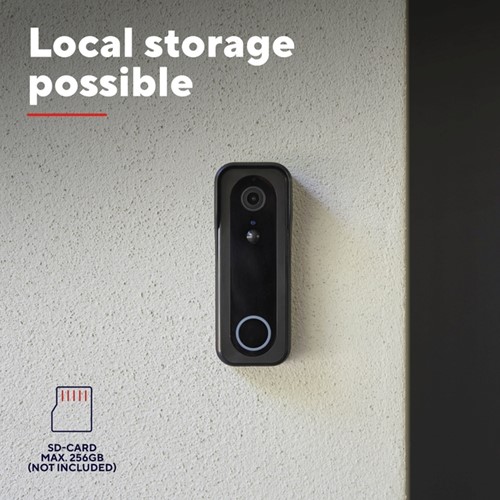 Deurbelcamera Trust DOORCAM-3000B Wi-Fi zwart-3