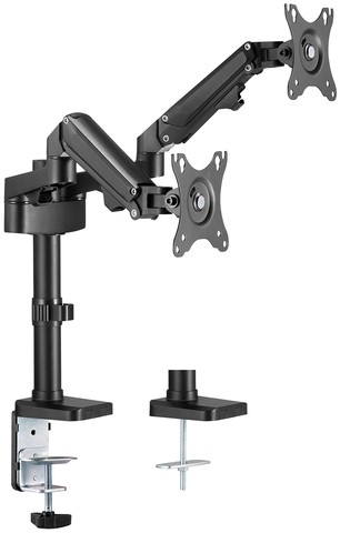 Monitorarm Neomounts DS70-750BL2 zwart 2 scherm-1