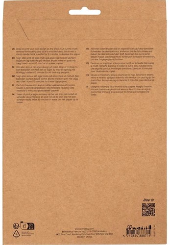 Borduurpapier Creativ Company A5 blister à 8 vellen wit-3