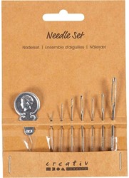 Naaldenset Creativ Company blister à 8 delen zilver