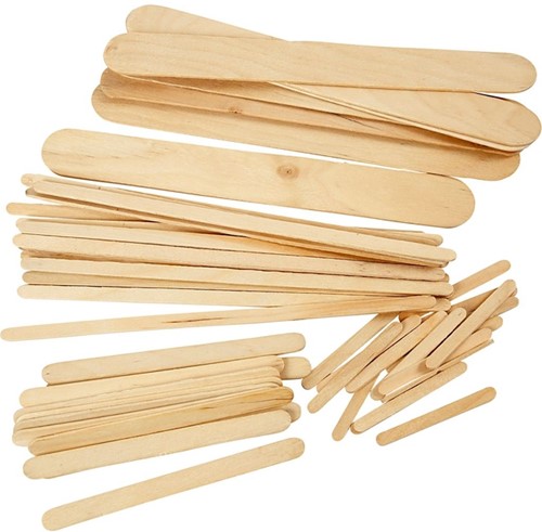 Ijslollystokjes Creativ Company hout set à 4250 stuks
