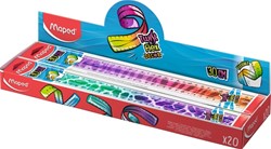 Liniaal Maped Twist 'n Flex Decor Animals 30cm display à 20 stuks assorti