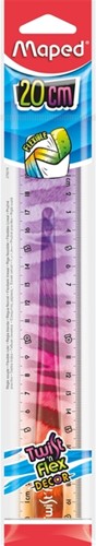 Liniaal Maped Twist 'n Flex Decor Animals 20cm display à 20 stuks assorti-1