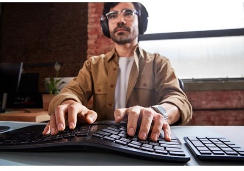 Toetsenbord HP 965 BLK Ergonomisch draadloos QWERTY-1