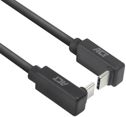 Kabel ACT USB-C hoek boven/beneden 10Gbps 1m