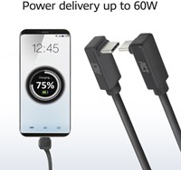 Kabel ACT USB-C hoek boven/beneden 10Gbps 2m-1