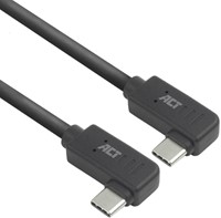 Kabel ACT USB-C hoek links/rechts 10Gbps 1m