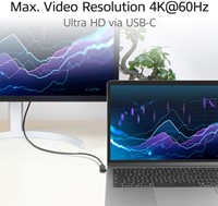 Kabel ACT USB-C hoek links/rechts 10Gbps 1m-2