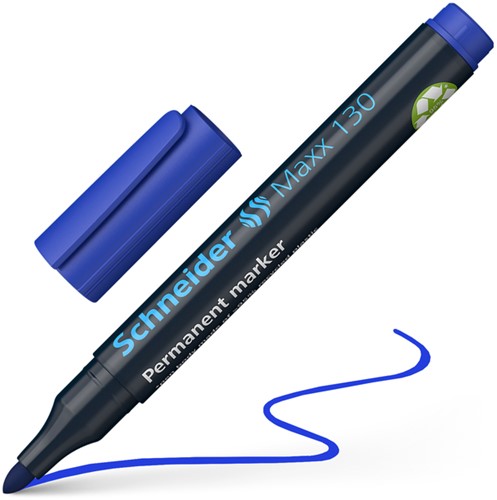 Permanent marker Schneider Maxx 130 rond 1-3mm assorti 4 stuks-1