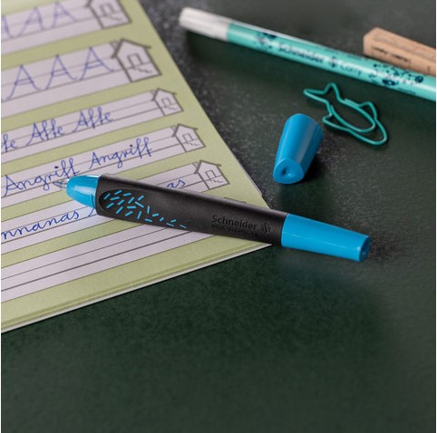 Rollerpen Schneider Breeze medium zwart/blauw-3