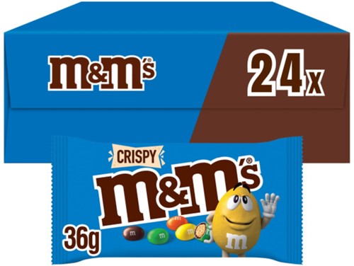 Snoep M&M Crispy doos 24 stuks