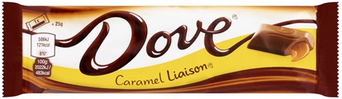 Chocolade Dove liaison caramel reep doos 24 stuks-2