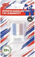 Schminkstick rood/ wit en blauw