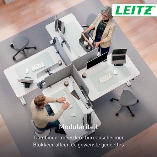 Bureauscherm Leitz in hoogte verstelbaar 70x60cm-4