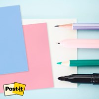 Memoblok Post-it 3M 73x73mm Transparant roze-3
