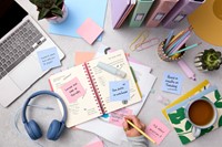 Memoblok Post-it 3M 73x73mm Transparant roze-2