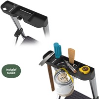 Huishoudtrap BRASQ 4 treden aluminium SLA400 zilver-1