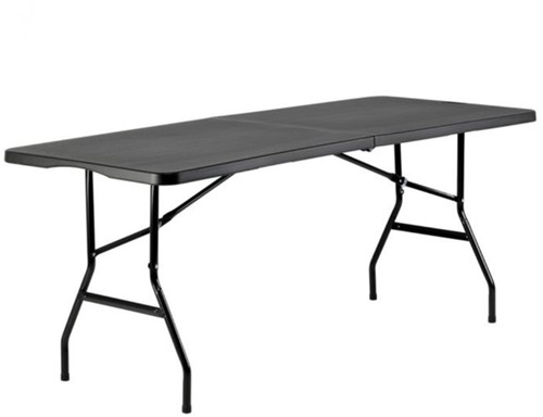 Vouwtafel BRASQ 180x70x74cm FT180 zwart
