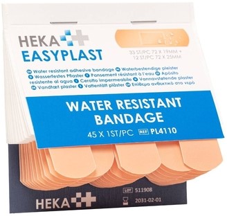 Pleister Heka Easyplast water resistant navulling 6x 45 stuks