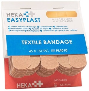 Pleister Heka Easyplast textiel navulling 6x 45 stuks