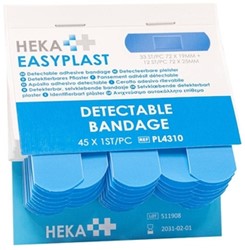 Pleister Heka Easyplast detectable navulling 6x 45 stuks