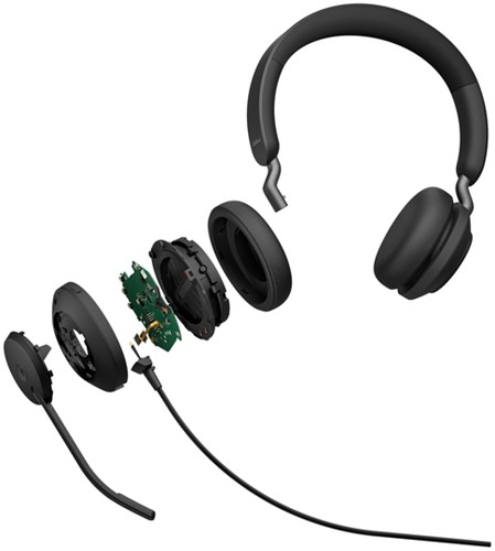 Headset Jabra Evolve2 40 SE USB C/A MS Stereo bedraad-2