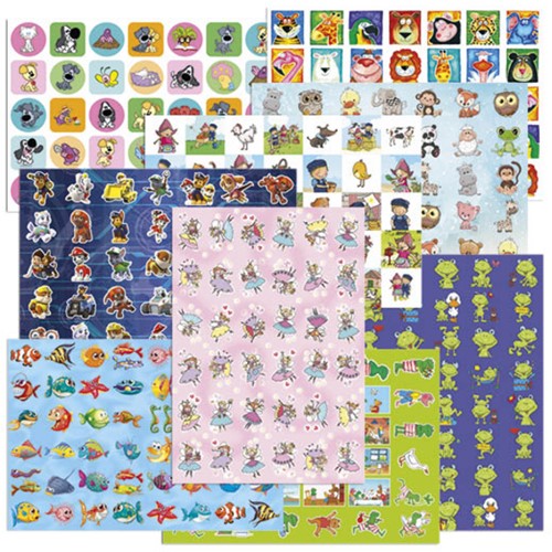 Belongingsstickermix De Stulp thema fantasie assorti