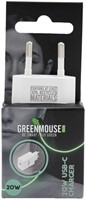 Oplader Green Mouse USB-C 20w wit blisterverpakking