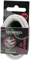 Kabel Green Mouse USB-A to Lightning data Woven 2m blisterverpakking