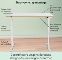 Zit-sta bureau Leitz Ergo elektrisch 140x80cm-2